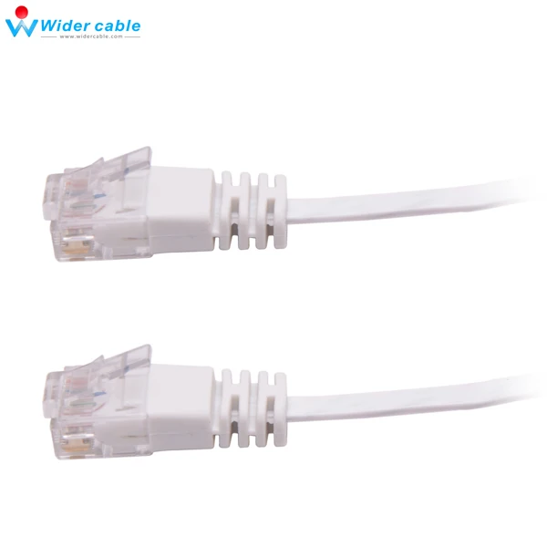 Ультратонкий сетевой кабель Fluke Ethernet гладкий белый цвет 2 м|ethernet patch cable|lan cableflat cat6 |
