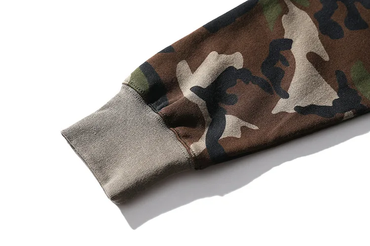 Новинка высокое качество мужские камуфляжные толстовки с капюшоном для