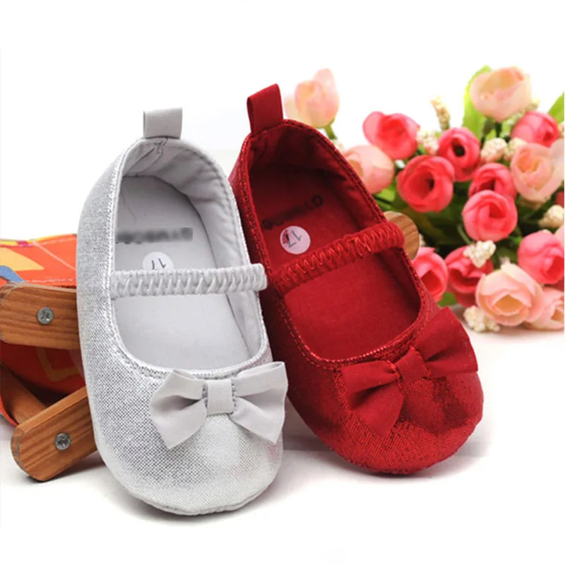 

Newborn Baby Girl Anti-Slip Shoes With Knitted Floral Summer Walking Shoes Toddler Soft Soled First Walkers for 6-18M