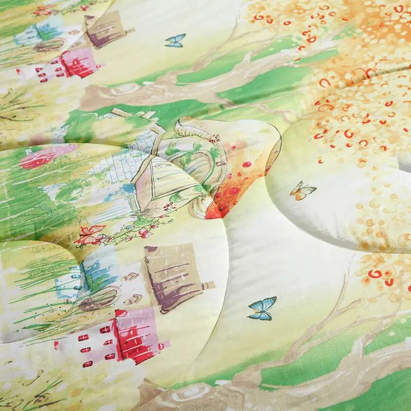 Новое модное одеяло из 100% тенселя с мультипликационным принтом 40 s домашнее