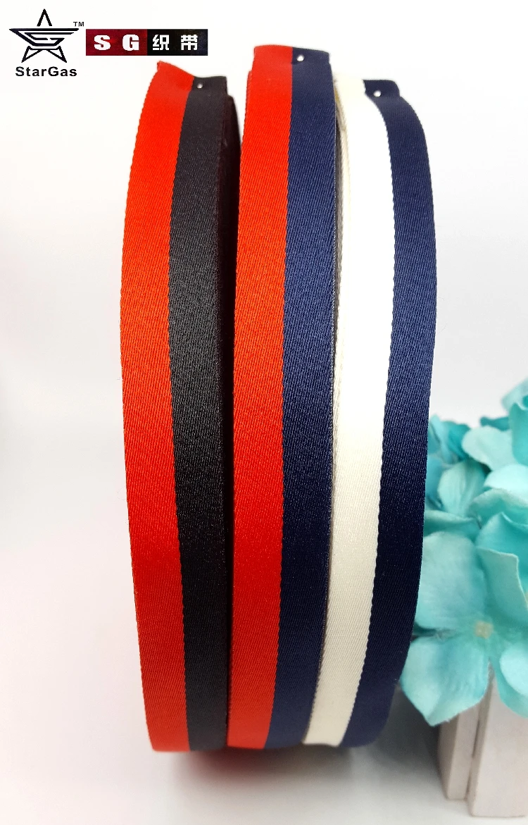 (1 метр) 20 мм красный/черный полоски Grosgrain ленты печати ремни в полоску DIY Одежда