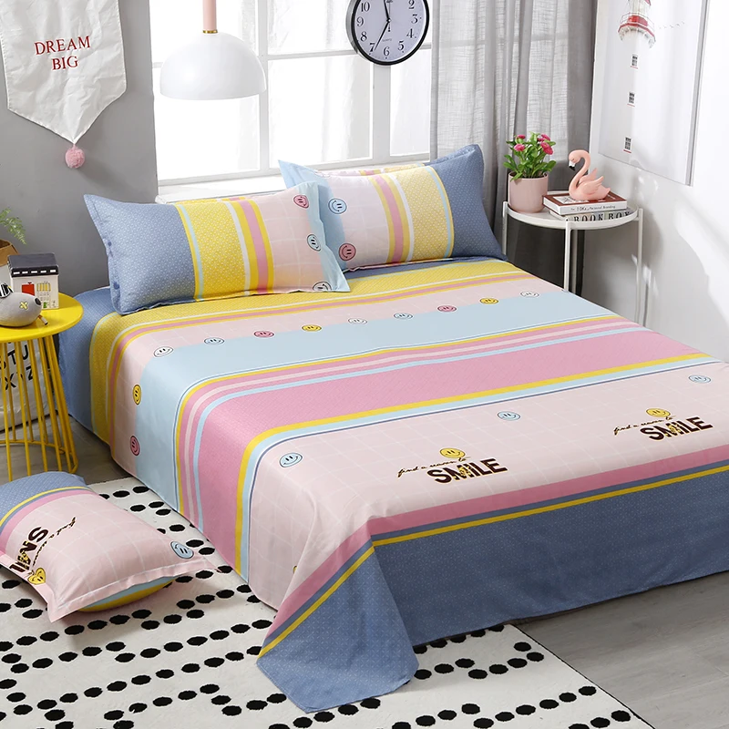 4 шт./компл. удобный комплект постельного белья с мультяшным принтом в розовом