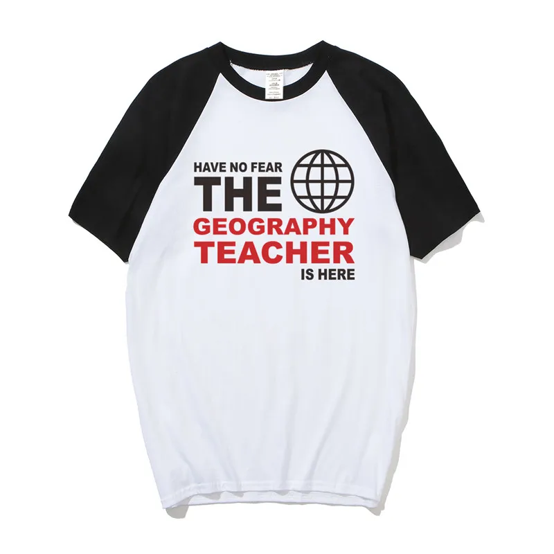 Новая футболка с надписью Have no Fear The Geography Teacher is Here Мужская хлопковая коротким