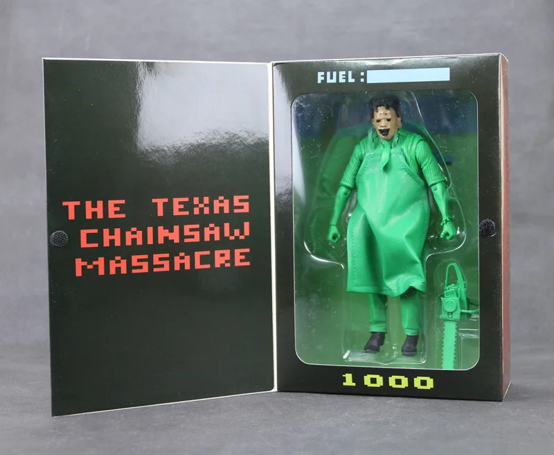 

New Classic Horror Movie Texas Chainsaw Massacre Leatherface Green Special Version NECA 18cm Action Figure