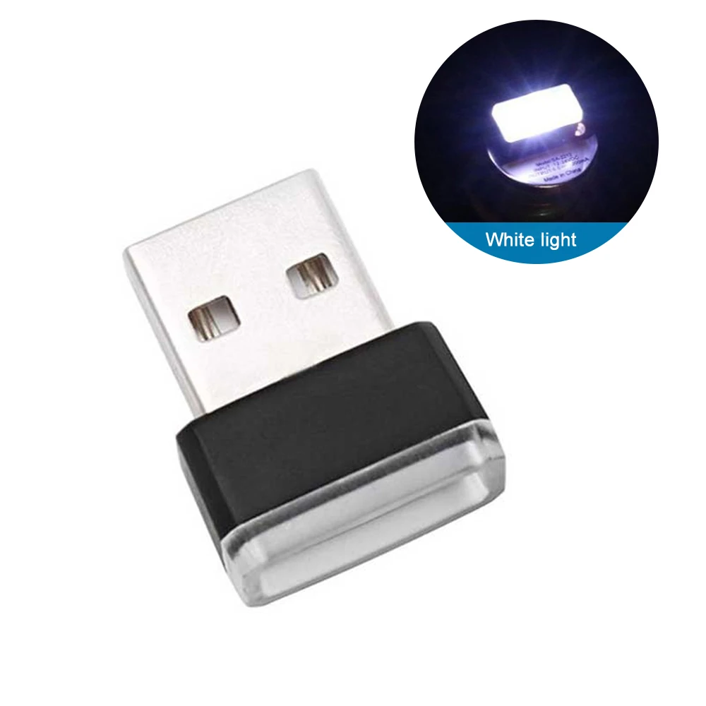 7 цветов неоновая атмосферная лампа с рассеянным светом портативный мини USB светодиодный интерьер автомобиля декоративный свет аварийное освещение автомобильные аксессуары