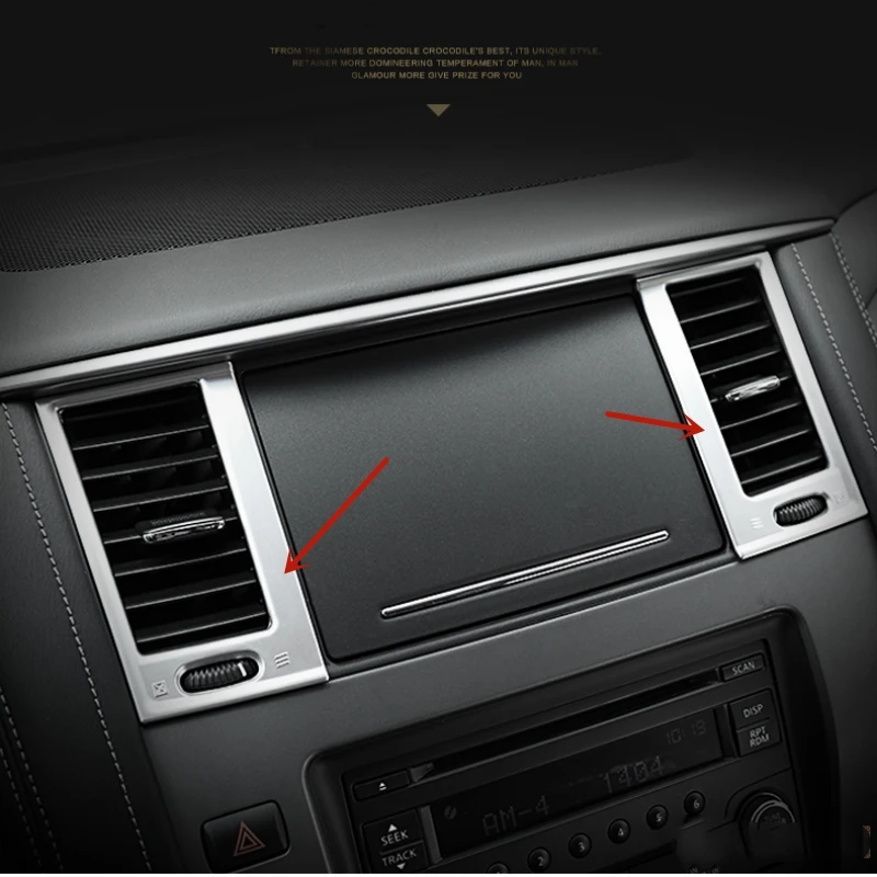 Для Nissan Armada Patrol Royale Nismo Y62 2016 2017 2018 вентиляционное отверстие крышка отделка Gills Vent