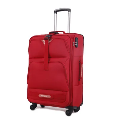 28 inch red Letrend для мужчин Оксфорд сумки на колёсиках Спиннер бизнес тележка женщины многофункциональная Дорожная сумка 20 дюймов носить на чемоданы на колесах - Цвет: 28 inch red