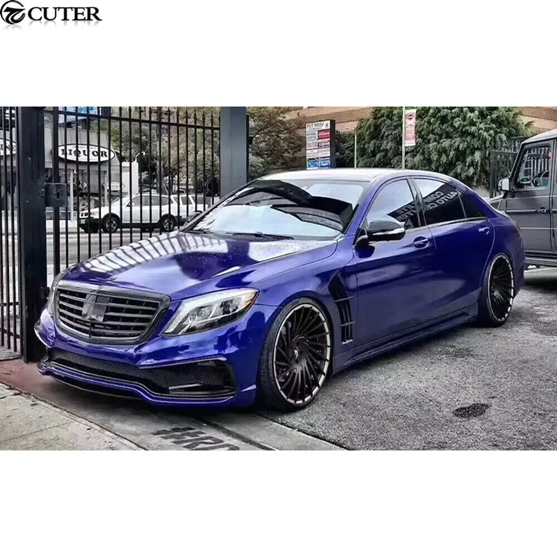 W222 S320 S350 комплект кузова автомобиля FRP неокрашенные передние и задние бамперы