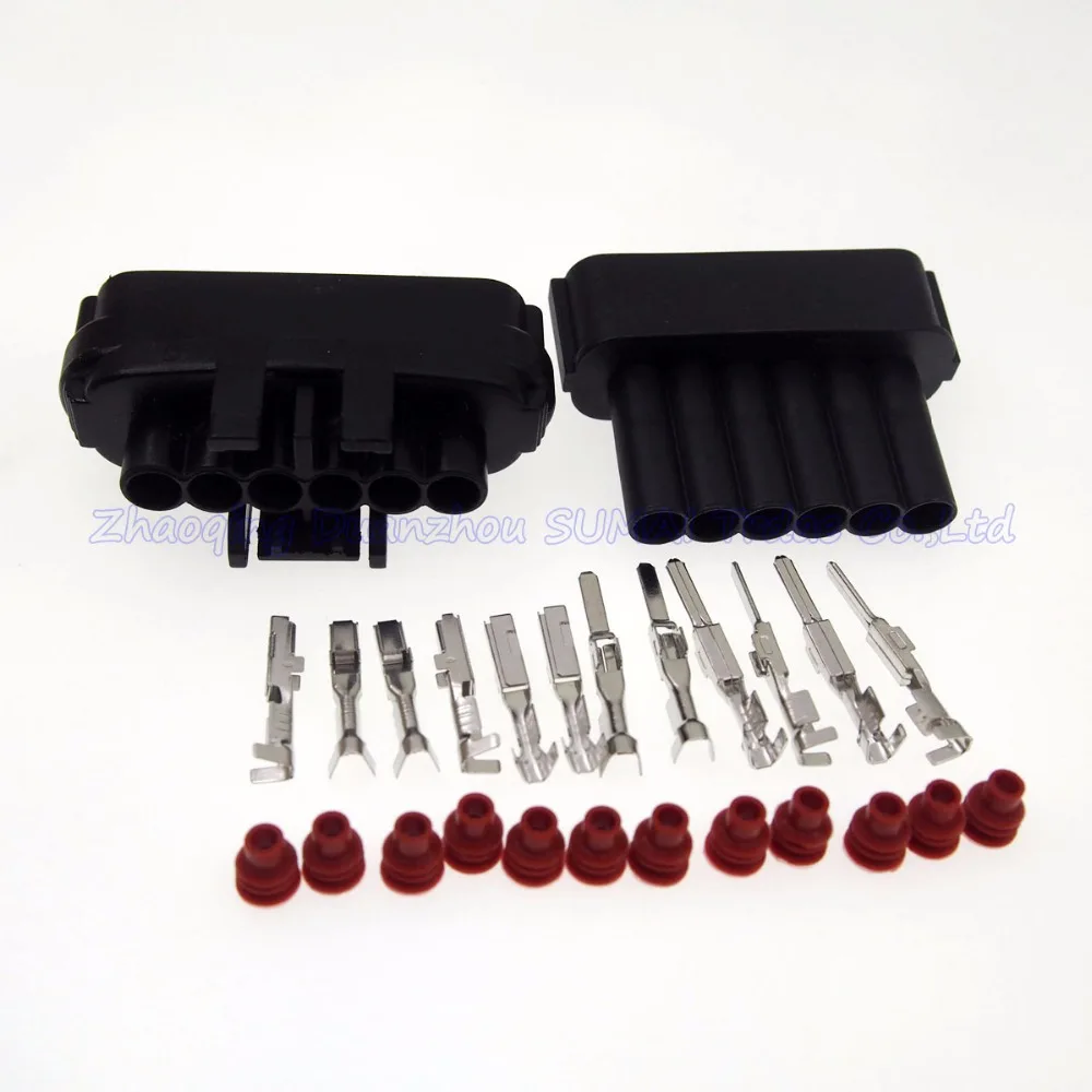 6 контактный штекер и гнездо автоматический электронный соединитель дроссельной