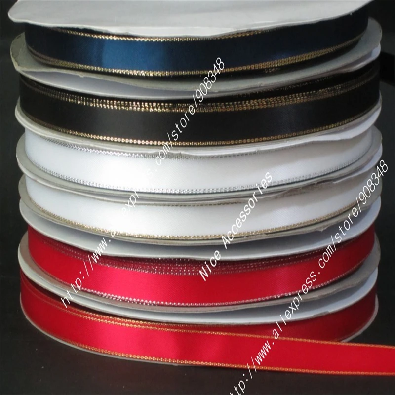 196 цветов 3/8 дюйма 9 мм полиэстер золото серебро фотоаксессуары ES009|satin ribbon|ribbon