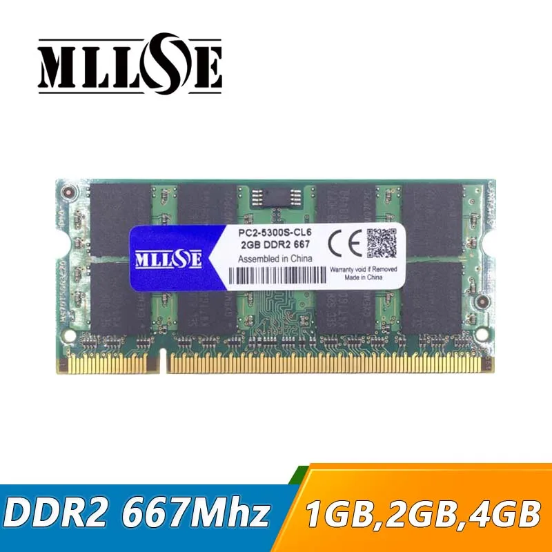 

MLLSE 1gb 2gb 4gb ddr2 667mhz pc2-5300 sodimm laptop, ddr2 ram 2gb 667 pc2 5300 so-dimm notebook, memoria ram ddr2 667 2gb sdram