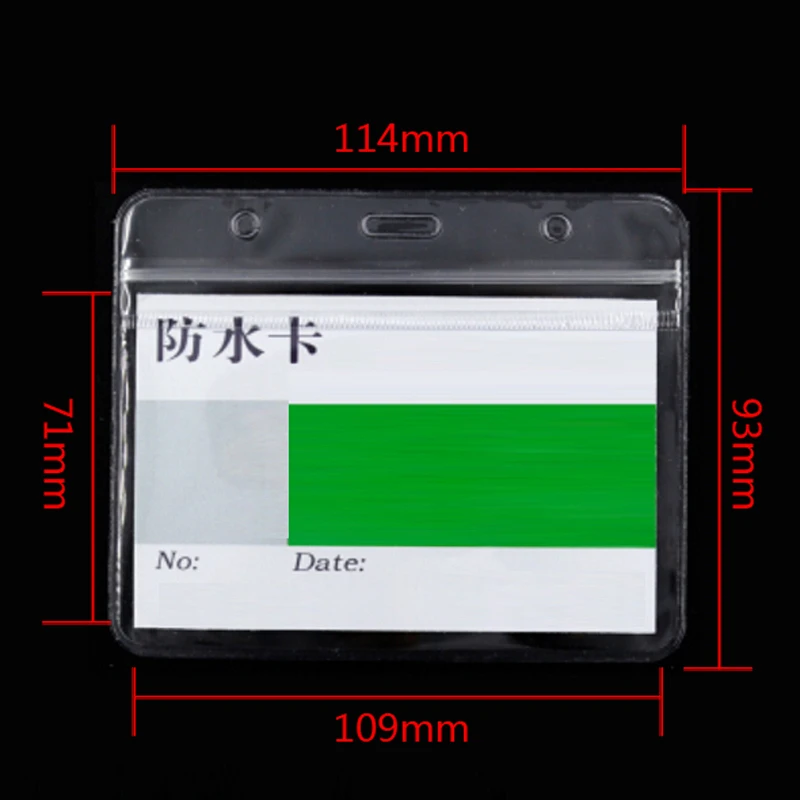 Мягкий прозрачный пластиковый горизонтальный значок для офиса 20 шт.|officer badge|badge