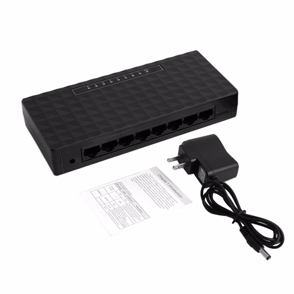 5/8 порт RJ-45 10/100 Мбит/с Ethernet сетевой настольный коммутатор Auto-MDI/MDIX Hub-L059 горячий