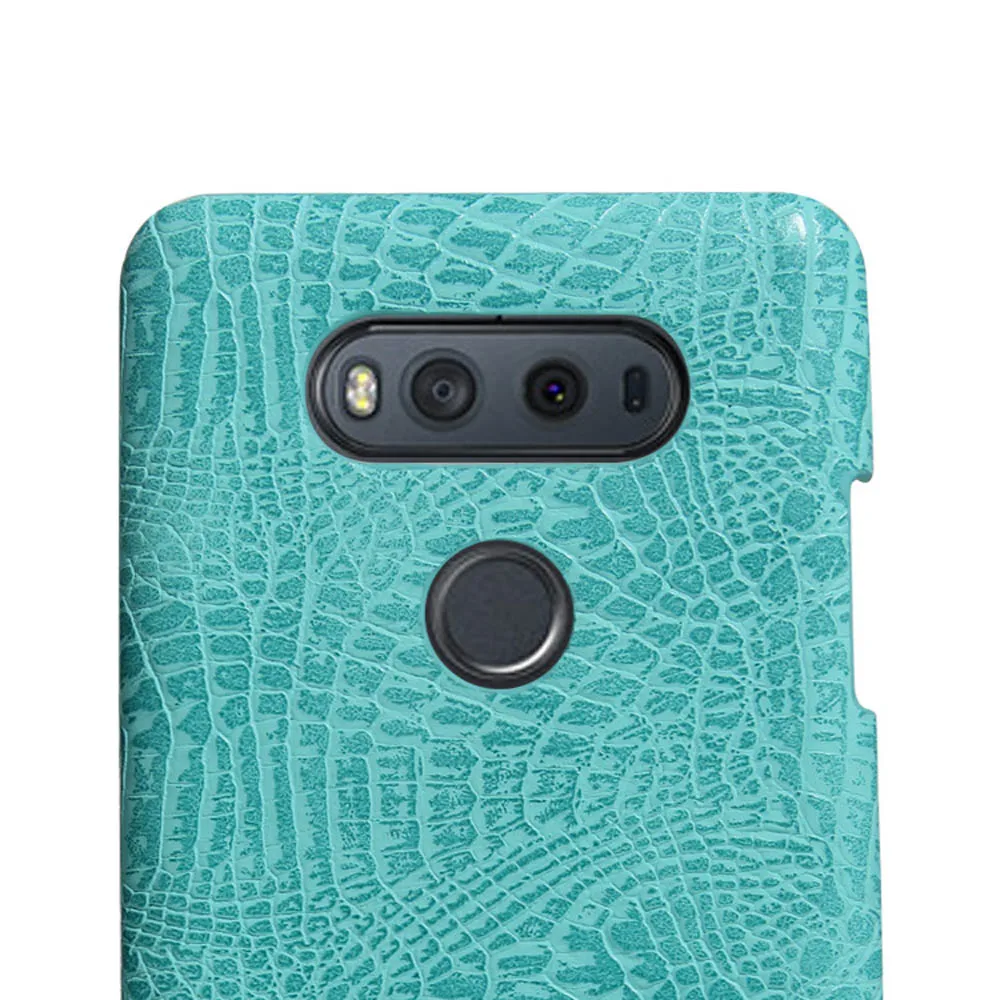 Новый роскошный чехол из искусственной кожи под крокодила для LG V20 H990N задняя