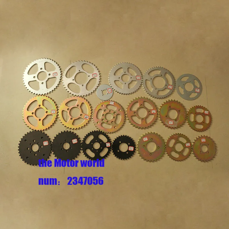 Aluminum Racing Motorcycle parts Chain 420/428/520/530 Rear Sprocket 32T/35T/40T/43T/45T/47T/48T/ tooth  For Go-kart ATV Bike