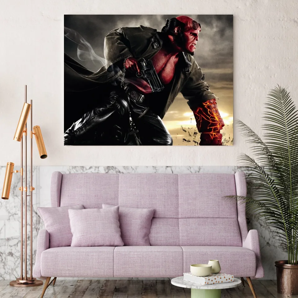 1 панель Бесплатная доставка hellboy фильм печать Картина на холсте стены искусства
