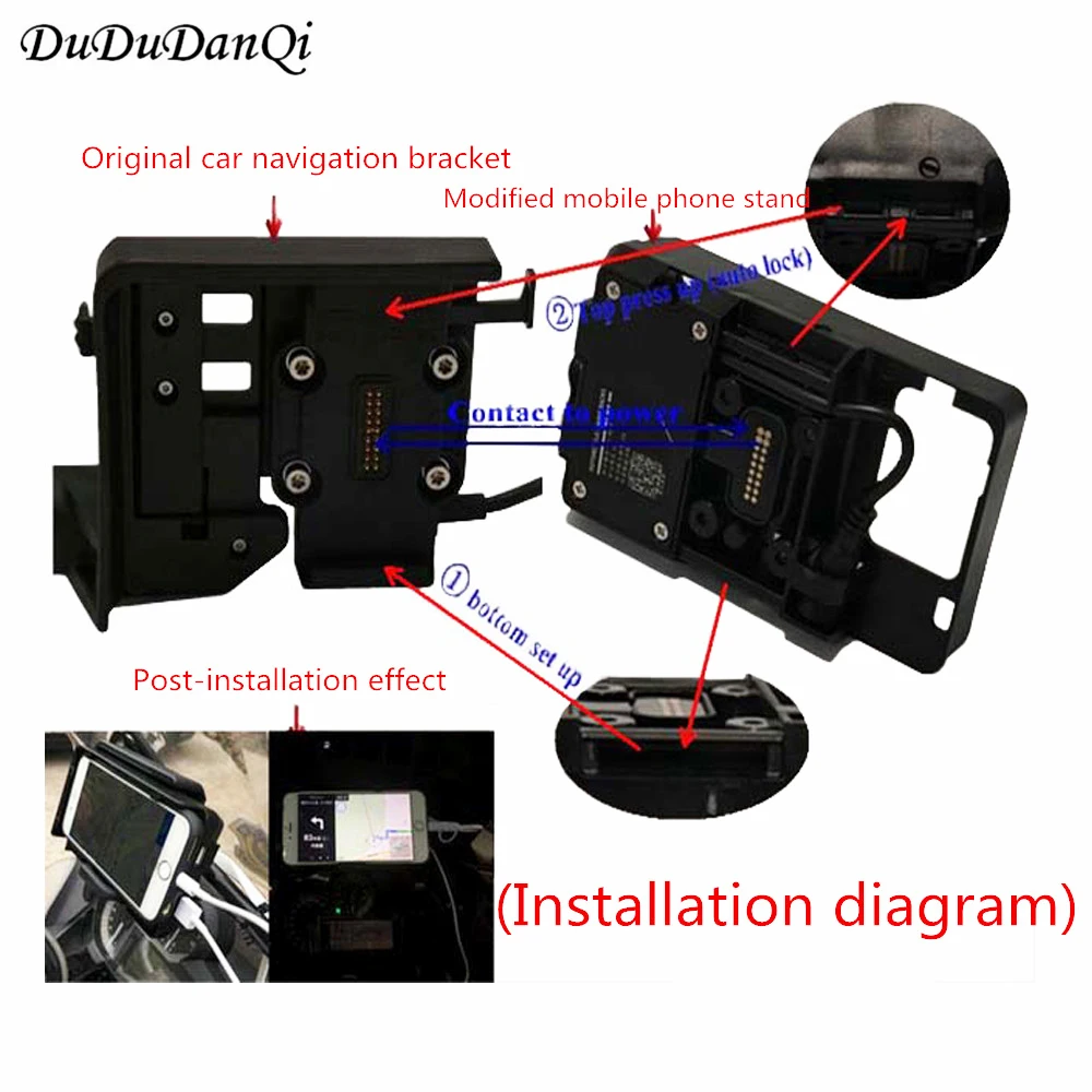 Мобильный телефон навигационный кронштейн USB зарядка для DUCATI MULTISTRADA 950 1200 1200S