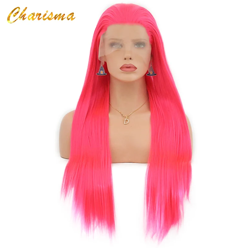 Длинный парик для косплея Charisma шелковистые прямые синтетические парики женщин - Фото №1