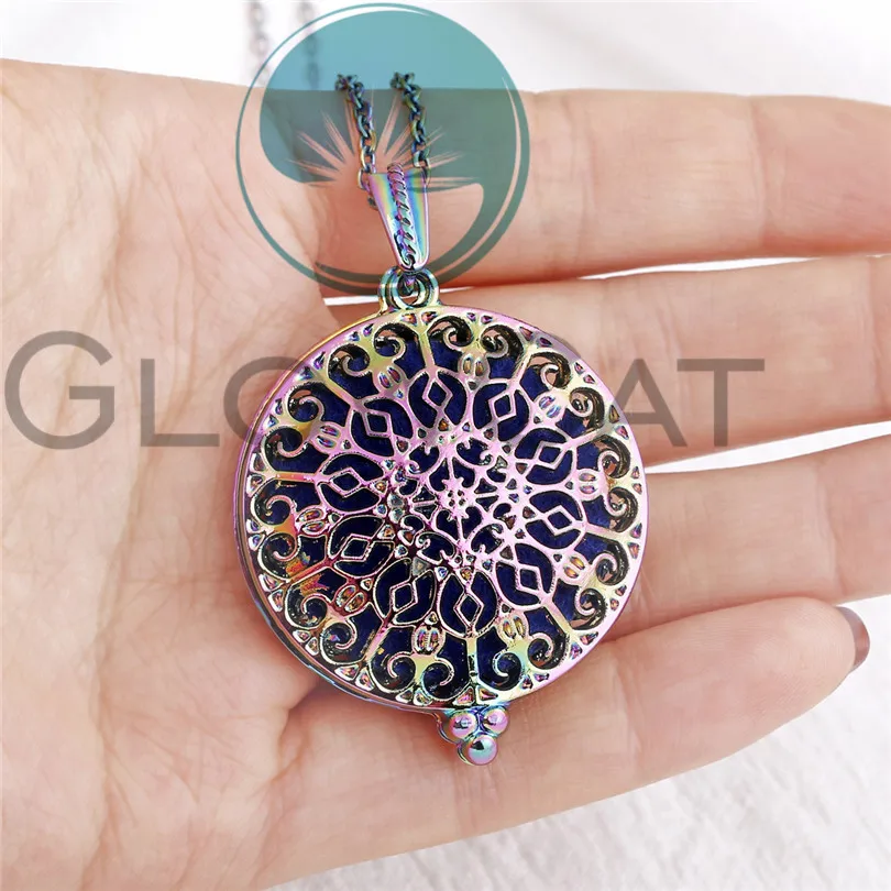 Радужный аромадиффузор Цветочные кулоны подвеска для духов эфирных масел