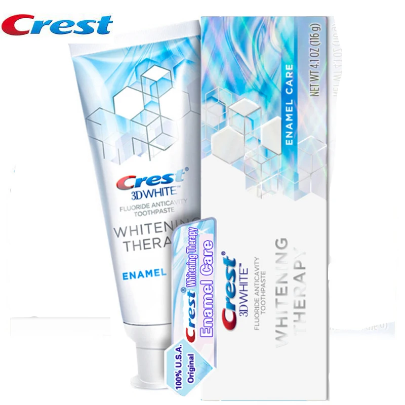 Crest 3D белая эмалированная зубная паста отбеливающая терапия зубные пасты нежный