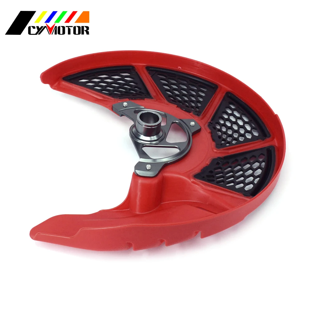 Красная Защитная крышка диск переднего тормоза мотоцикла Rotor для HONDA CR125R CR250R 04 07