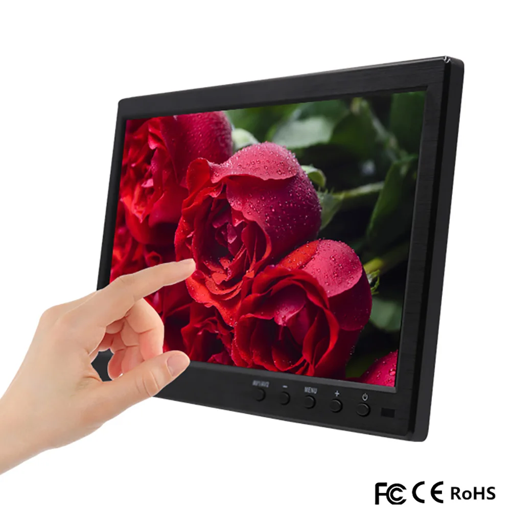 10,1 дюймов 1366x768 портативный монитор для PS3/PS4 XBOX360 Raspberry Pi Windows 7 8 10 система видеонаблюдения с VGA HDMI BNC USB входом