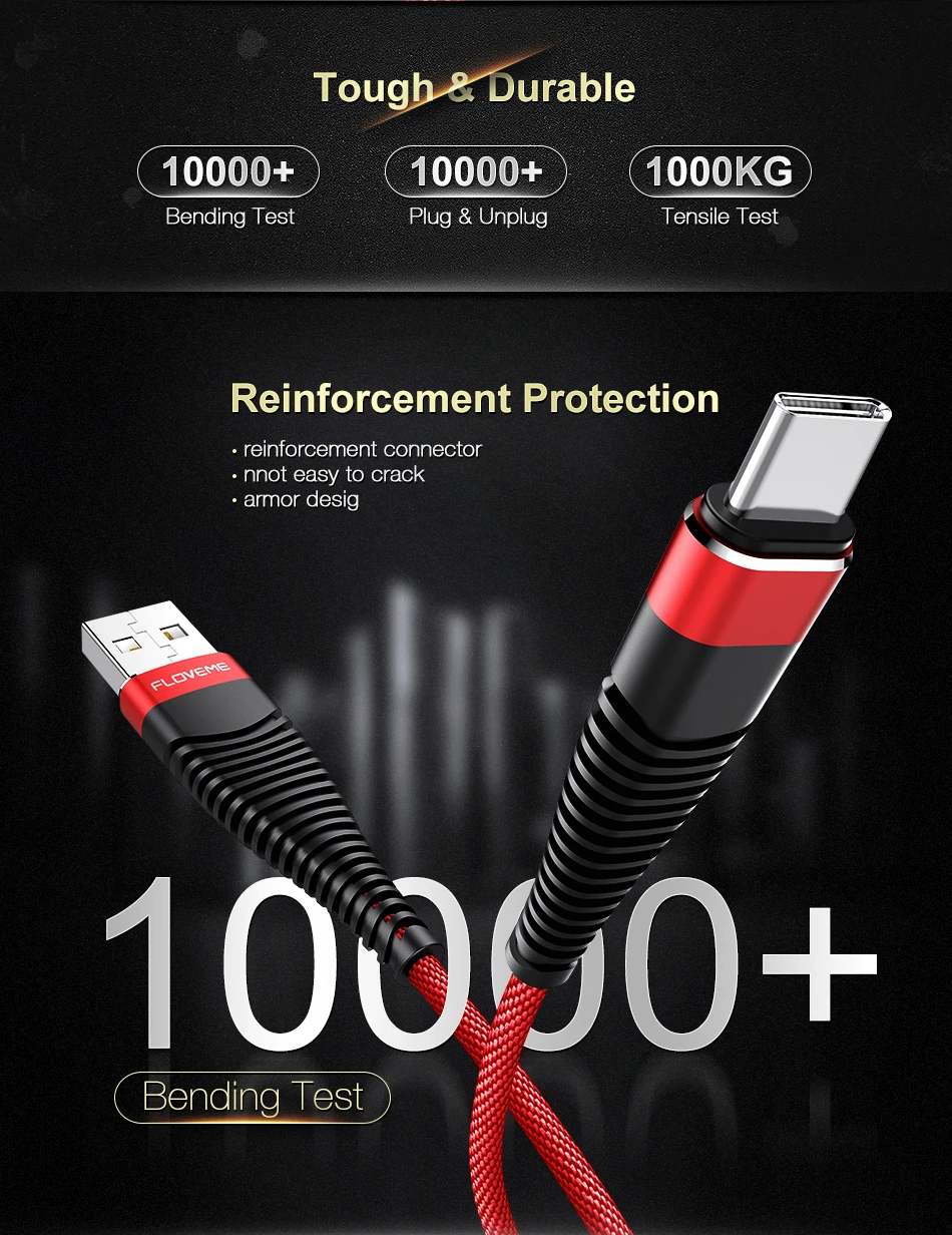 FLOVEME Тип usb C кабель для samsung Galaxy S9 S8 плюс Примечание 8 Привет-растяжение USB C кабель для Nokia 8 7 Plus P10 телефон Зарядное устройство Кабо usb type c type-c usb кабель