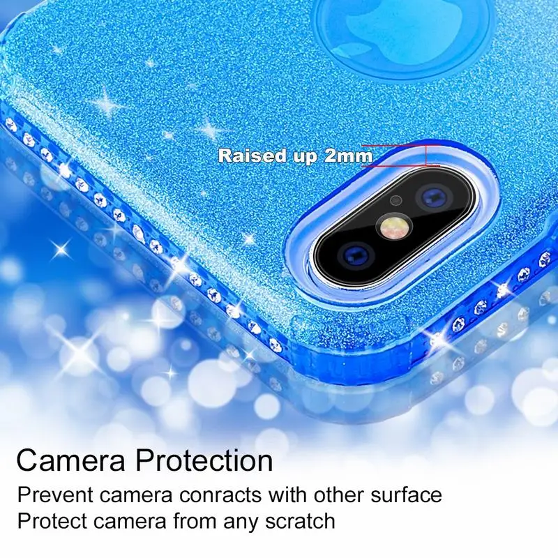 Ascromy чехол для телефона iPhone 8 8Plus X 10 7 Plus Роскошный Блестящий горный хрусталь