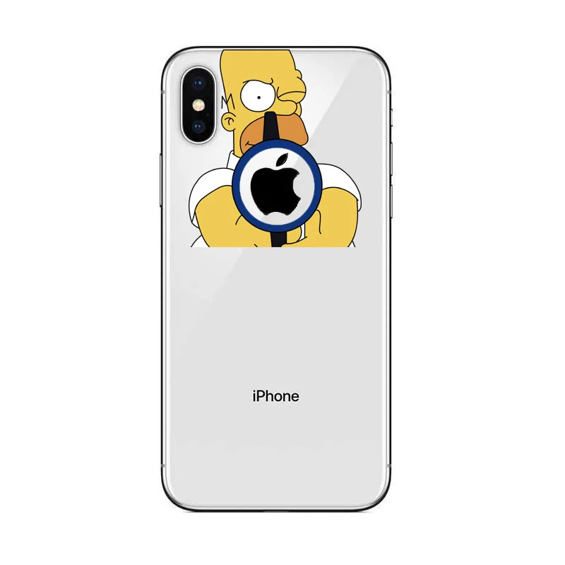 Крутой ГОМЕР Симпсоны есть пластиковый логотип Жесткий ПК чехол для iPhone 5 5S SE 6 6S Plus 7 8 Plus X10 XR XS MAX 11 Pro Max - Цвет: TPU