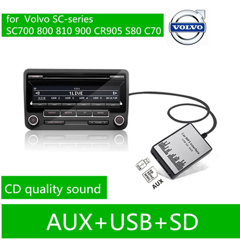 DOXINGYE, USB SD AUX Автомобильный MP3 адаптер изменения CD для Volvo SC-series SC700 800 810 900 CR905 S80 C70 интерфейс