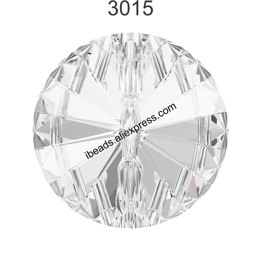 Оригинальные кристаллы от Swarovski 3015 круглый кристалл кнопка Стразы для DIY платье одежда зимние сапоги