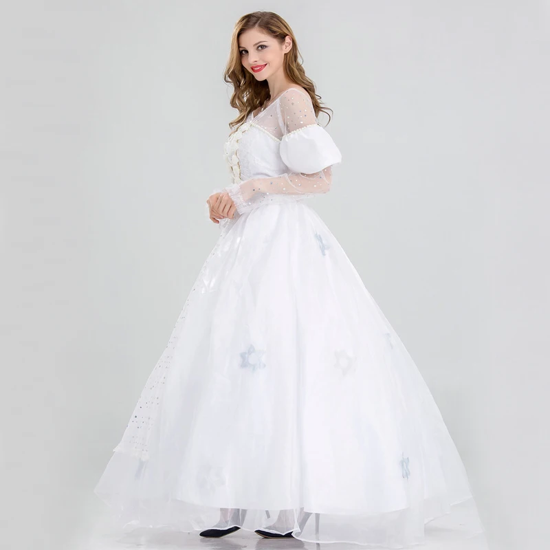 Платье для костюмированной вечеринки в стиле Alice in Wonderland длинное платье белого