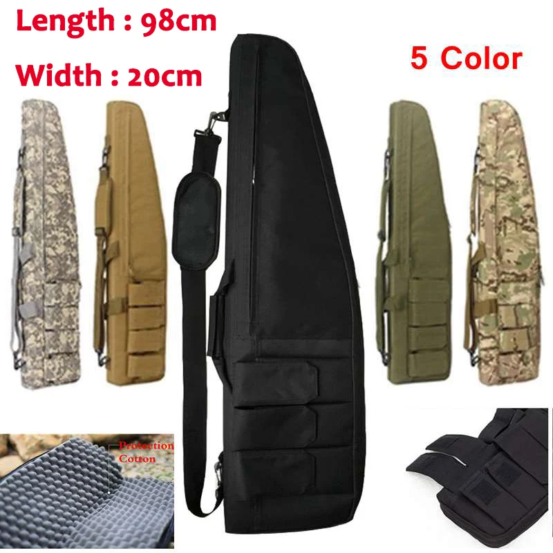 

98cm Hunting Handgun Bag Airsoftsports Tactical Rifle Case Hunting Backpack Gun Outdoor Sports Carrying Shoulder Pouch Bag