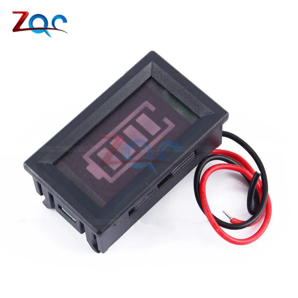 DC 12V кислотный свинцовый аккумулятор Ёмкость индикатор красный цифровой
