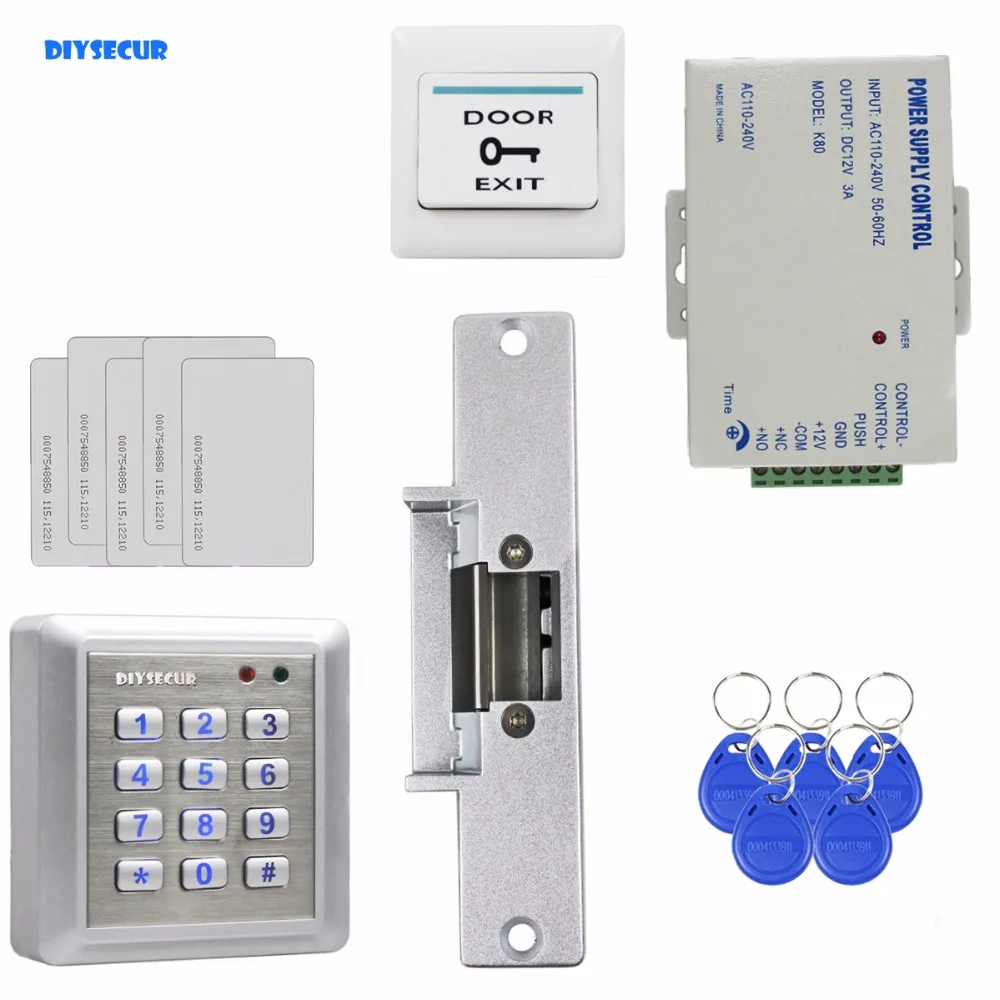 DIYSECUR водонепроницаемый RFID считыватель полный комплект контроля доступа +