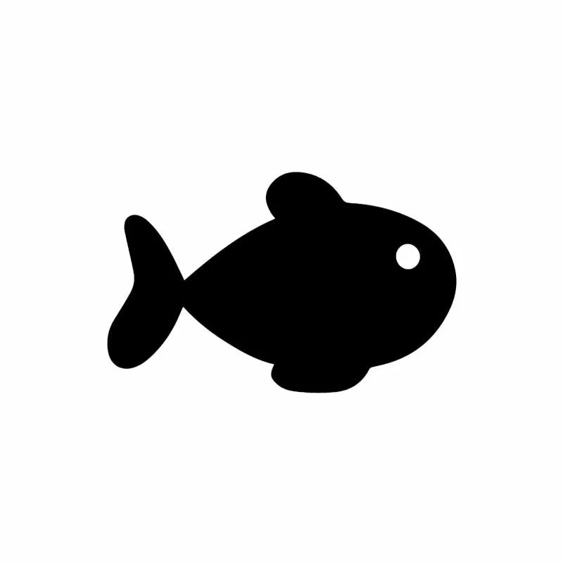 Yoja 24.9x15.7CM Простая рыба под водой наклейка на стену для унитаза для декорации детской комнаты T5-0387.