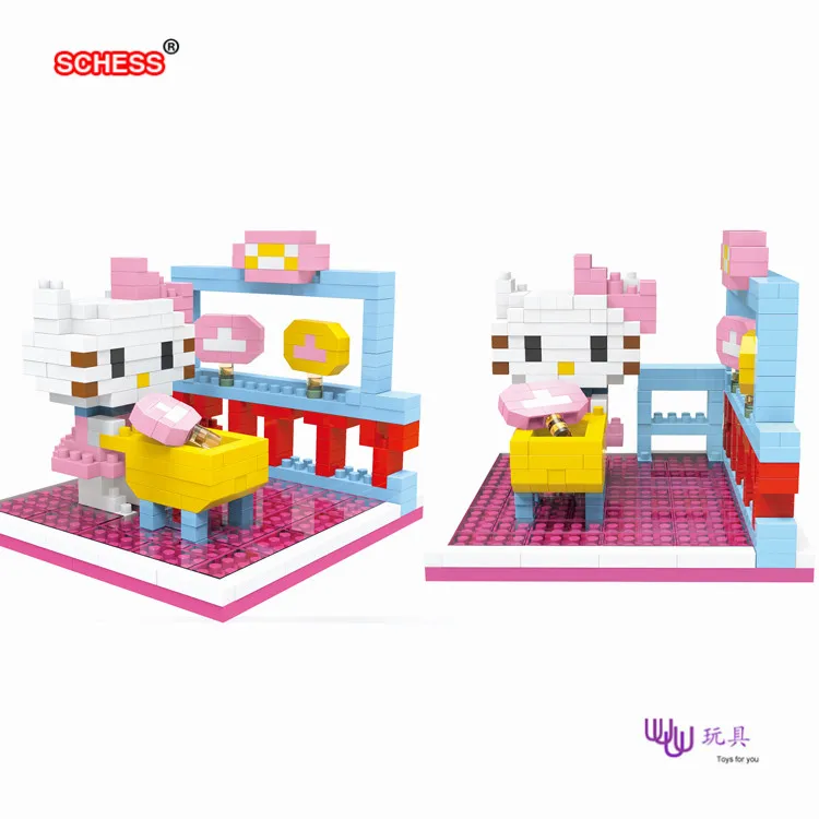SC: kitties 1073-78 Алмазная микро нано строительные блоки экшн-фигурки подарки для