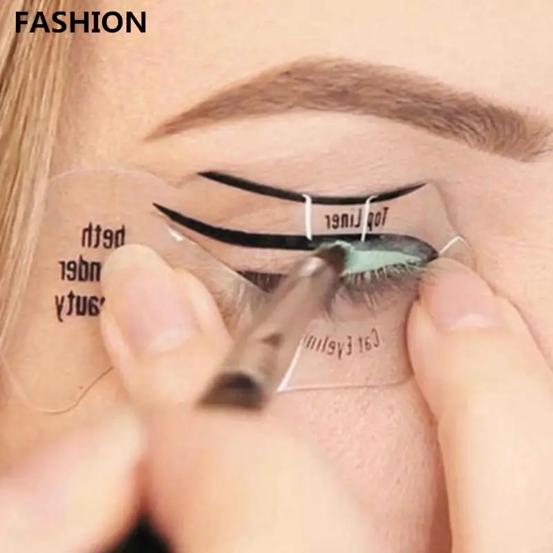 5 пар подводка для глаз трафарет макияжа кошачья линия Smokey Eye макияж модели