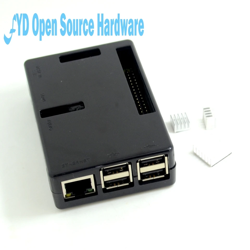 Raspberry Pi 3 Model B плата + черный корпус радиаторы 1GB LPDDR2 Quad-Core WiFi и Bluetooth | Электронные
