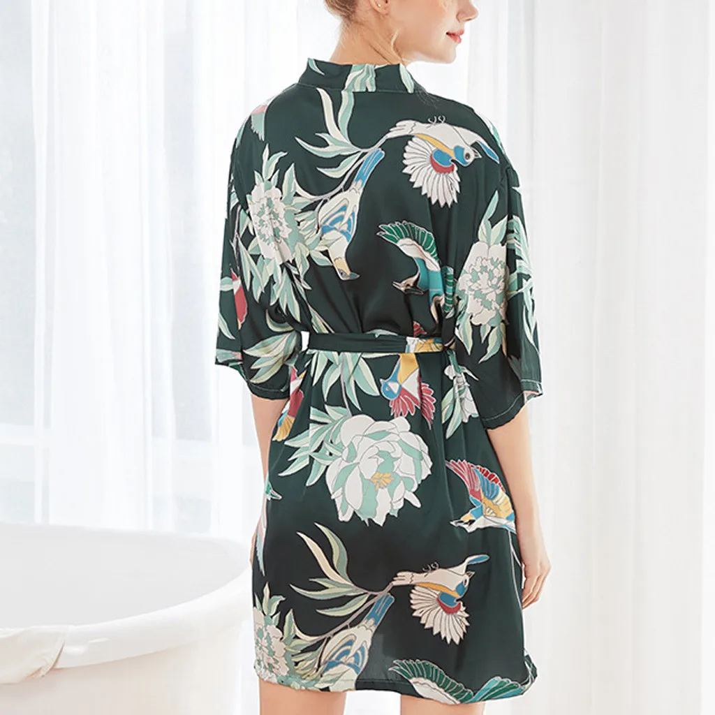 Атласные халаты для невесты свадебное платье ночная рубашка шелковая пижама