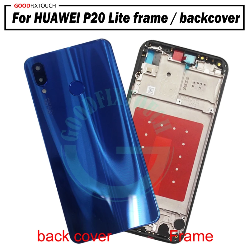 Для huawei P20 Lite передняя рамка Лицевая панель Корпус чехол с задней крышкой крышка батареи для huawei p20Lite задняя крышка/рамка