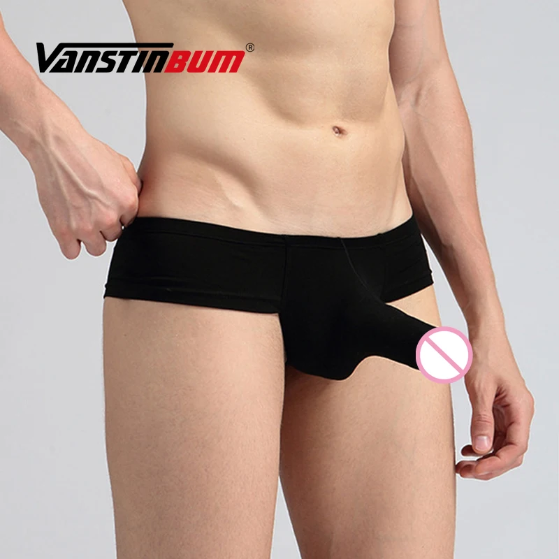 VANSTINBUM, трусы-боксеры со слоном, сексуальное мужское нижнее белье, модное мужское дышащее нижнее белье, Cueca U Pouch, Модальные Мужские трусы-боксеры, трусы