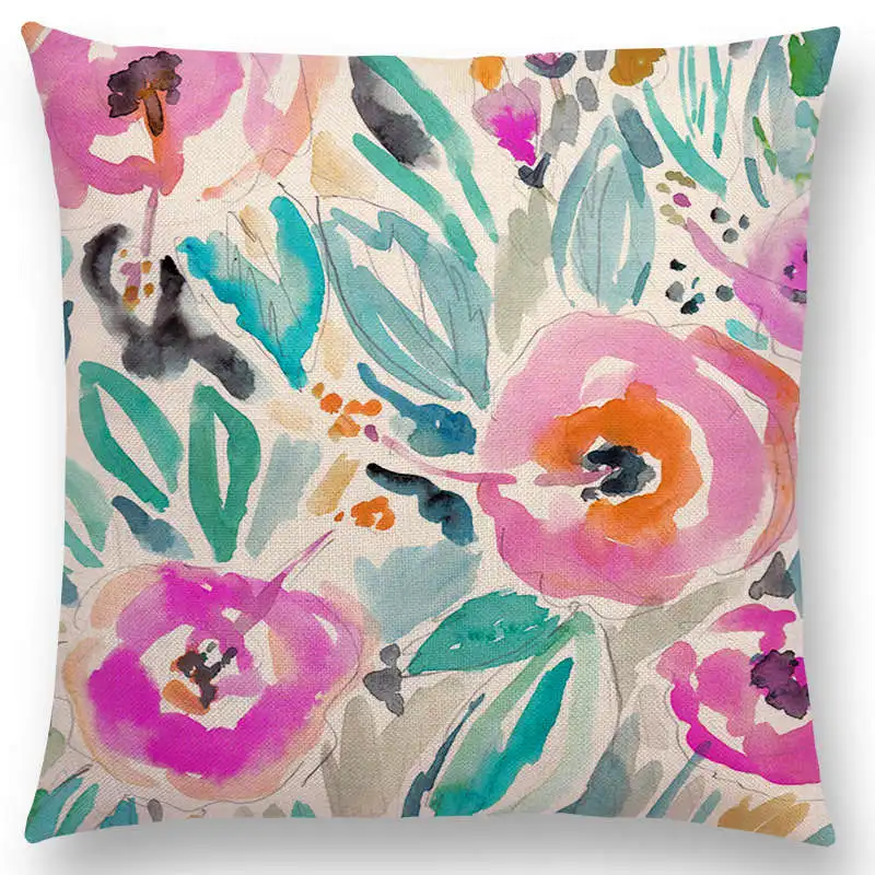 Горячая продажа красивые цветы Акварельная живопись Цветущий Цветочный Сад