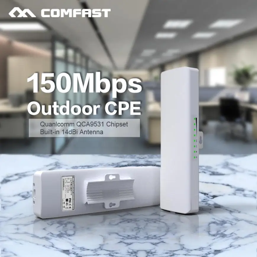 Comfast CF E214NV2 2 4G беспроводной уличный маршрутизатор км усилитель сигнала wi fi WDS