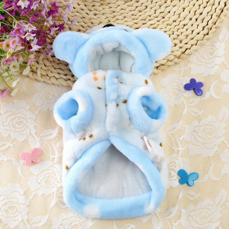 Зимняя утепленная собака превратил одежда мягкая теплая толстовка для собак Pet