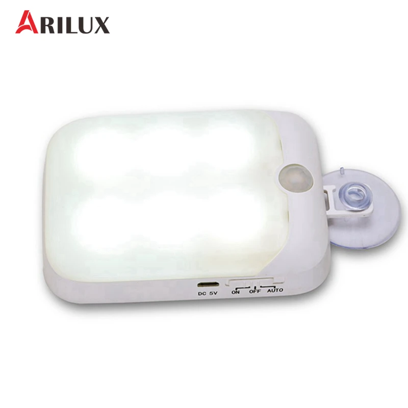 Ночник ARILUX светильник с датчиком движения 5 в пост. Тока 6 светодиодный USB