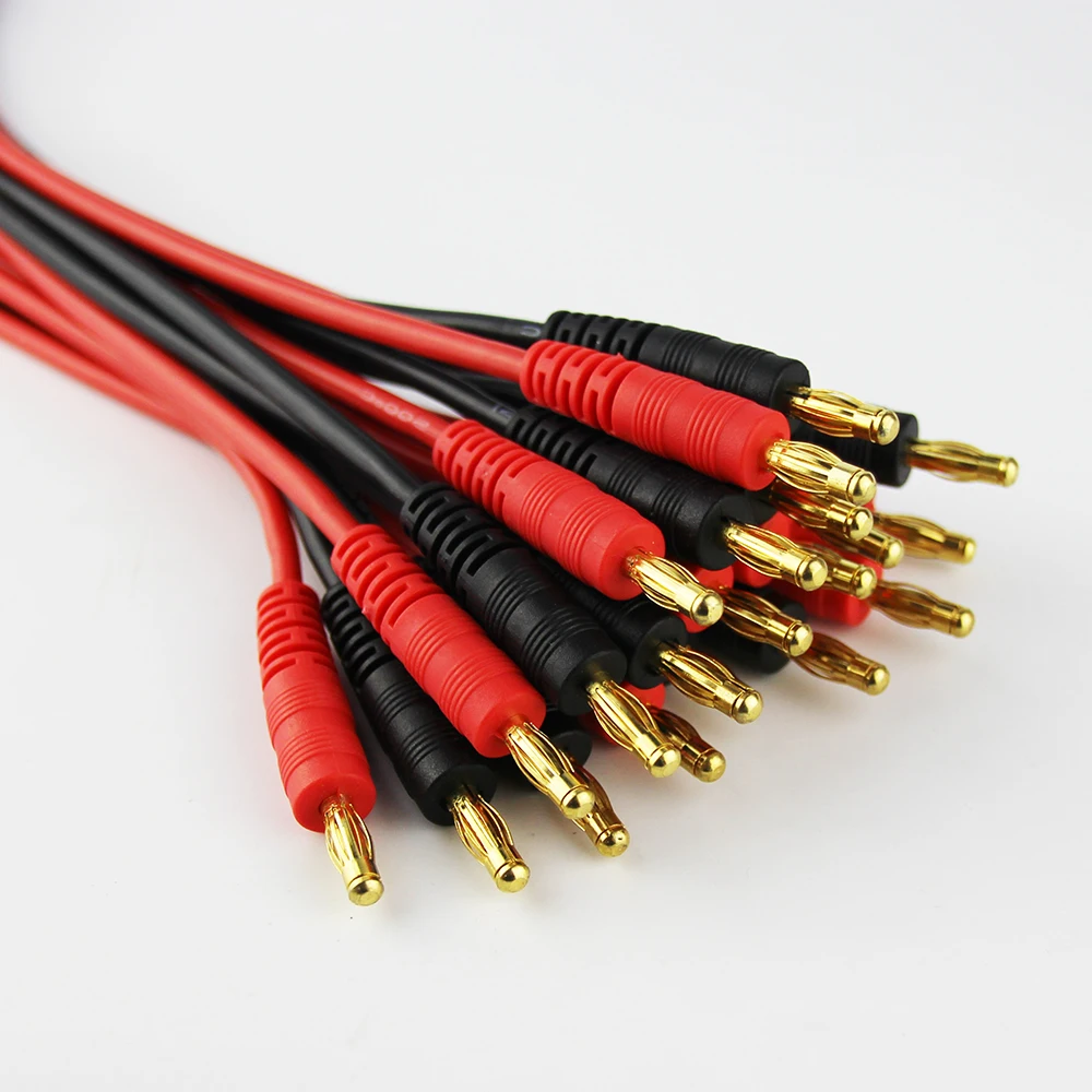 10 шт. 30 см 14awg силиконовый провод кабель RC XT60 к разъему 4 мм Банановая Пуля разъем