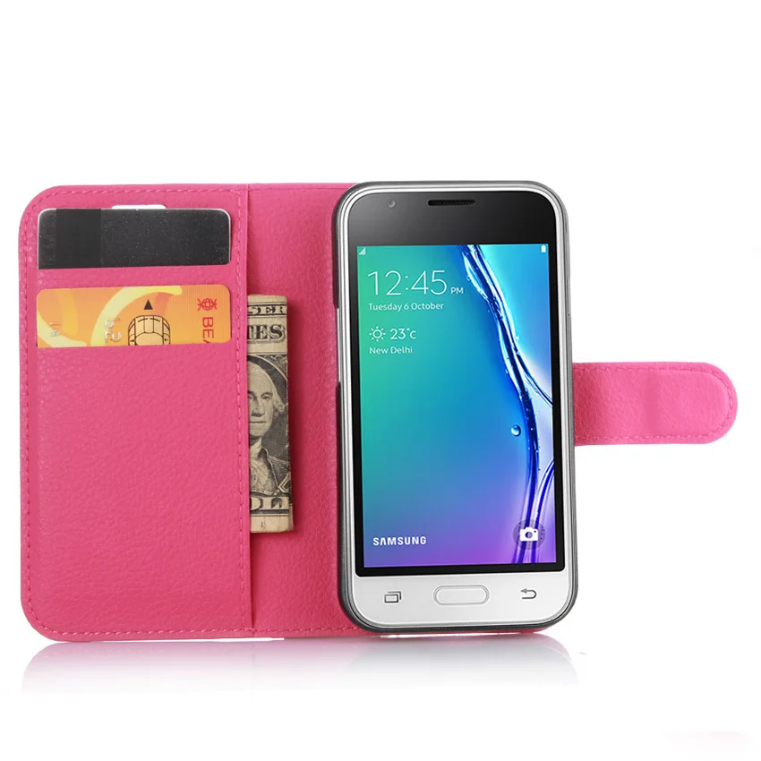 Кошелек чехол для Samsung Galaxy j1mini J1 NXT мини J105 из искусственной кожи Подставки туп
