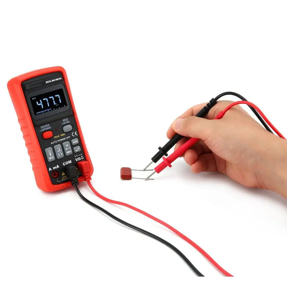 HC-X Цифровой мультиметр автоматический диапазон True RMS AC/DC Вольт Ампер Ом Емкость