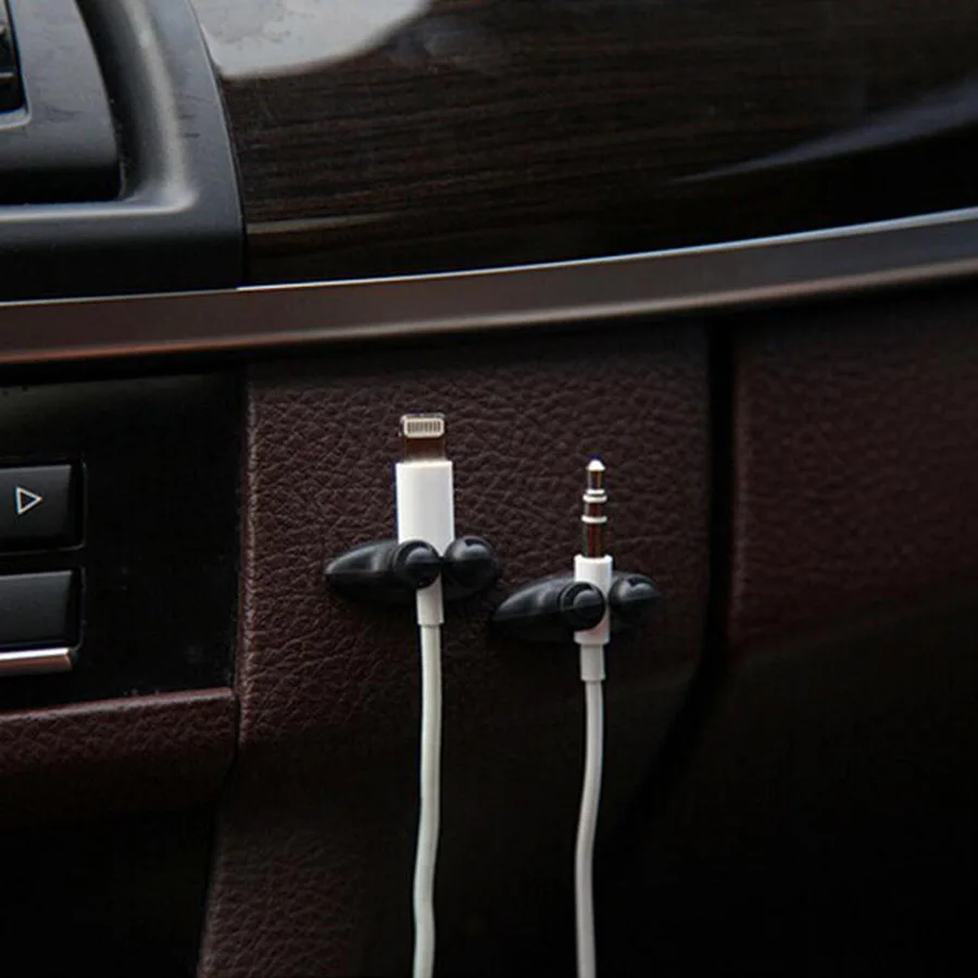 8Pcs/lot Car Interior Dashboard Navigation Wiring Line Cable Fixed Buckle Tie Clip Phone USB Assembly Auto Accessories | Автомобили и